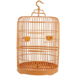 Hanging Cage Birdcage Combination Plastic Pet Display Round Parrot Cockatiel (30 Domes) Decorative Vintage