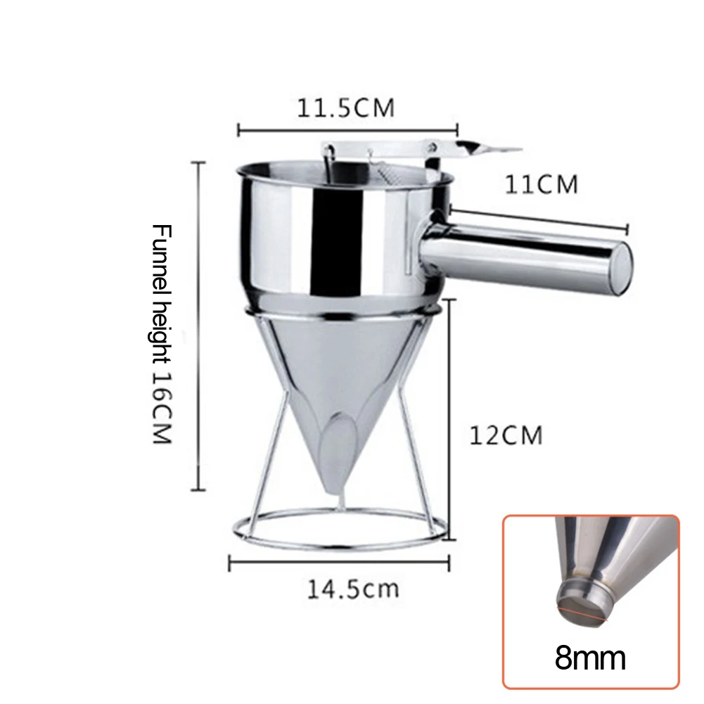 Sturdy Stainless Steel Pancake Batter Dispenser-Available In A Variety Of Sizes Sturdy Stainless Steel Pancake Batter Dispenser