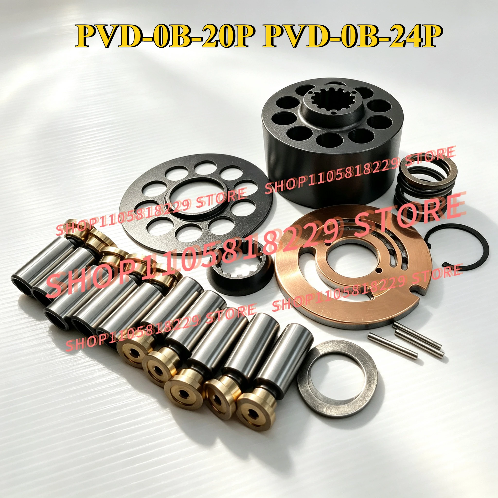 PVD-0B Mini Excavator Pump Spare Parts Hydraulic Pump Rotor Set Repair Kit PVD-0B-20P PVD-0B-24P Piston Pump