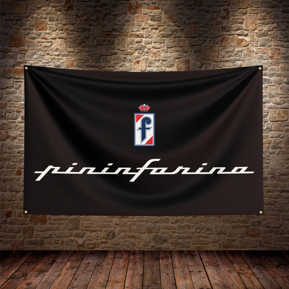 

3X5Ft Pininfarinas Racing Car Flag Polyester Printed Car Banner For Decor