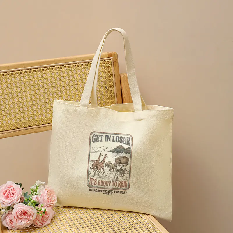 

Funny Christian Tote Bag Reusable Fashion Large Capacity Bags Multi Functional Handbag Shopping Gift for Christians Women's Men