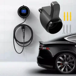 IEC62196 Charger Sturdy Holder Wall Mount Electric Car Charging Cable Organizer Electric Car Charger Holder EV Cable Socket