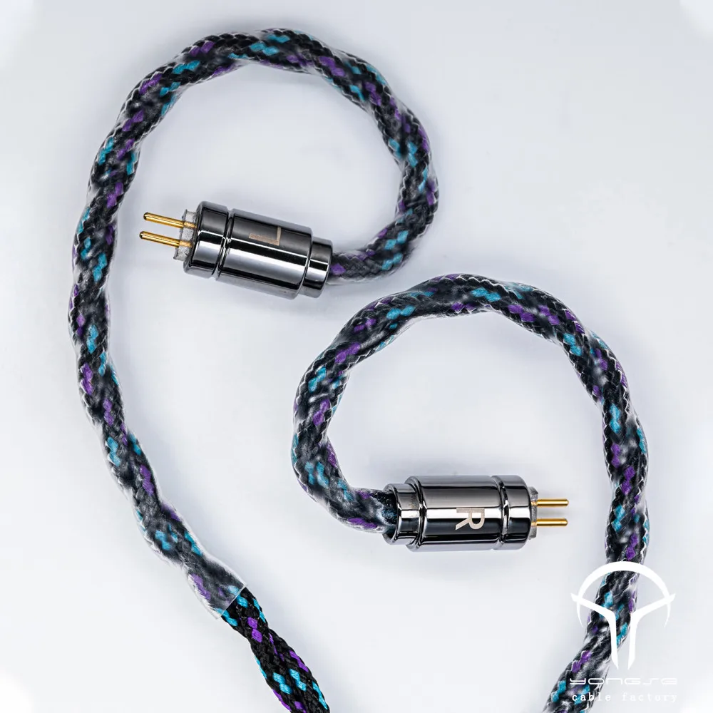 Yongse Alpine New Arrival High Purity 4 Strand 6N OOC Silver-plated Crystal Copper Earphones Upgrade Cable