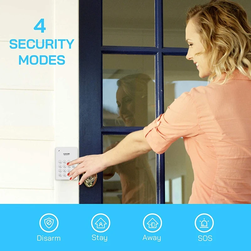 ملحق مستشعر حركة كاشف الحركة الذكي PIR لنظام إنذار أمان WIFI + RF433 يعمل بالطاقة Tuya