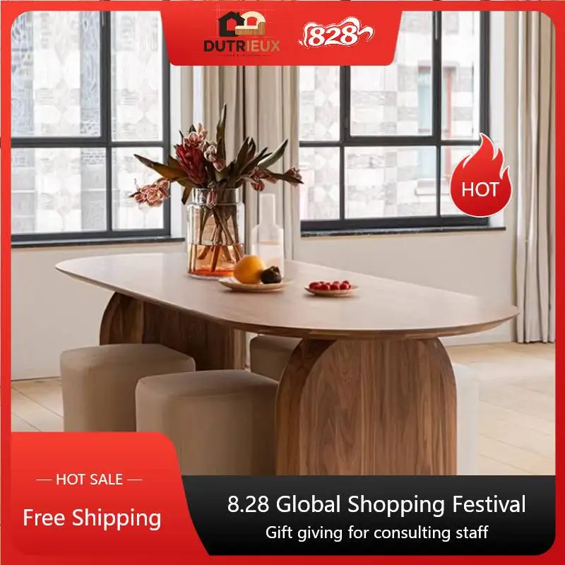 Modern Kitchen Dining Table Luxury Designer Rectangular Italian Table Restaurant Space Saving Tavoli Da Pranzo Home Furniture