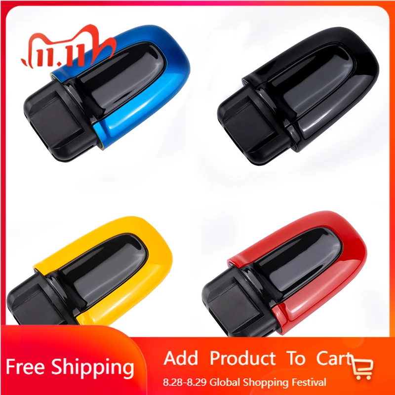 

Внутренние наклейки для Porsche Macan Cayenne Panamera Cayman 718, ABS, чехол для смарт-ключа автомобиля, сменный вход без ключа, авто вход