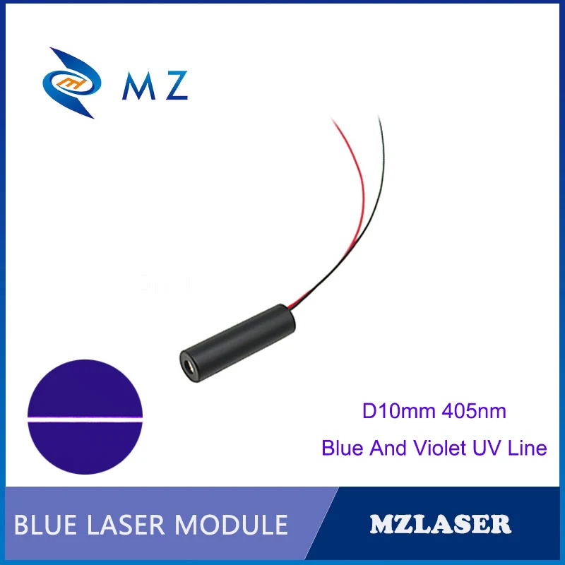 

Blue And Violet Purple Line Laser Hot Selling Compact Mini D10mm 405nm 100mw 3V Industrial Grade Laser Diode Module