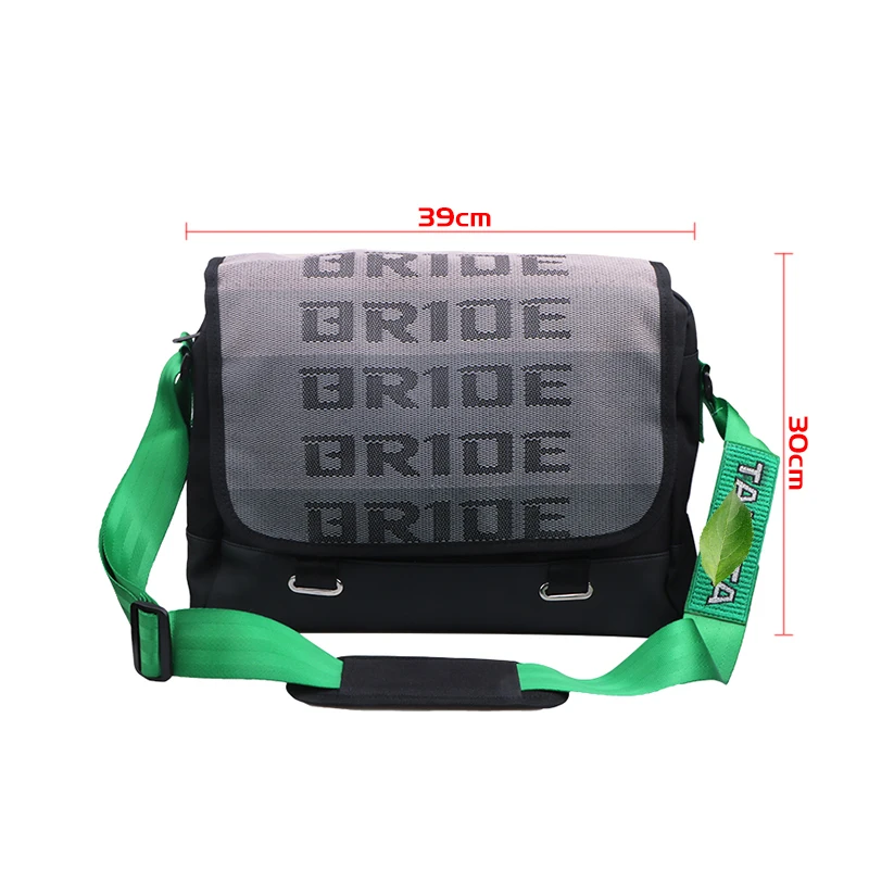 JDM Style Bride Seat Belt Harness Adjustable Backpack Racing Crossbody Bag Travel Bag With TAKATA Shoulder Straps