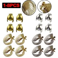 1-8PCS Automatic Candle Snuffer Fire Extinguisher Gold&Silver Flame Safely Fire Extinguishing Candle Snuffer Clip for Home Tools