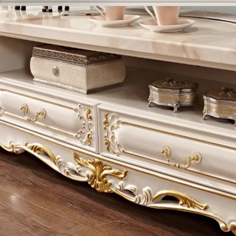 خزانة تلفزيون خشبية بيضاء حديثة، منزل تخزين Mueble Para أثاث تلفزيون، منزل رخامي أوروبي، حامل تلفاز منخفض، غرفة المعيشة