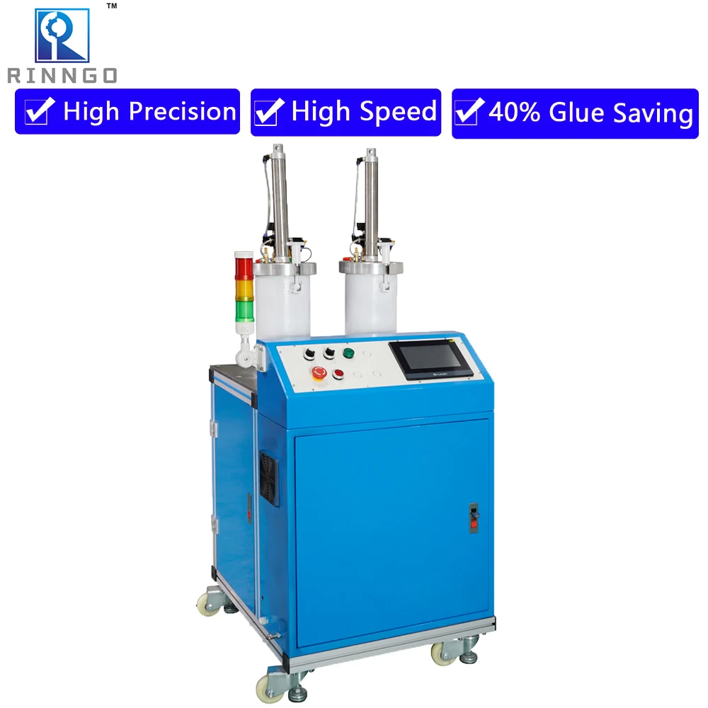 Semi-Automatic Electric Silicone Dispensing Glue Machine Traceless Edge Sealing Underwear Bra Fric Wooden Case LED