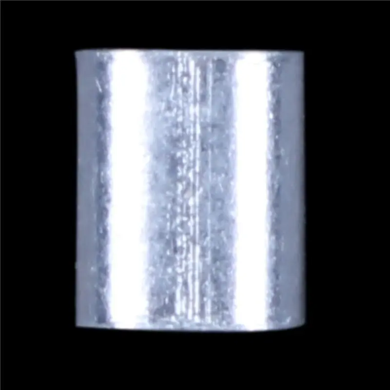 DT17 2000 Pcs 1mm Steel Wire Rope Aluminum Ferrules Sleeves, Oval Sleeves for Cable Crimping Silver Tone