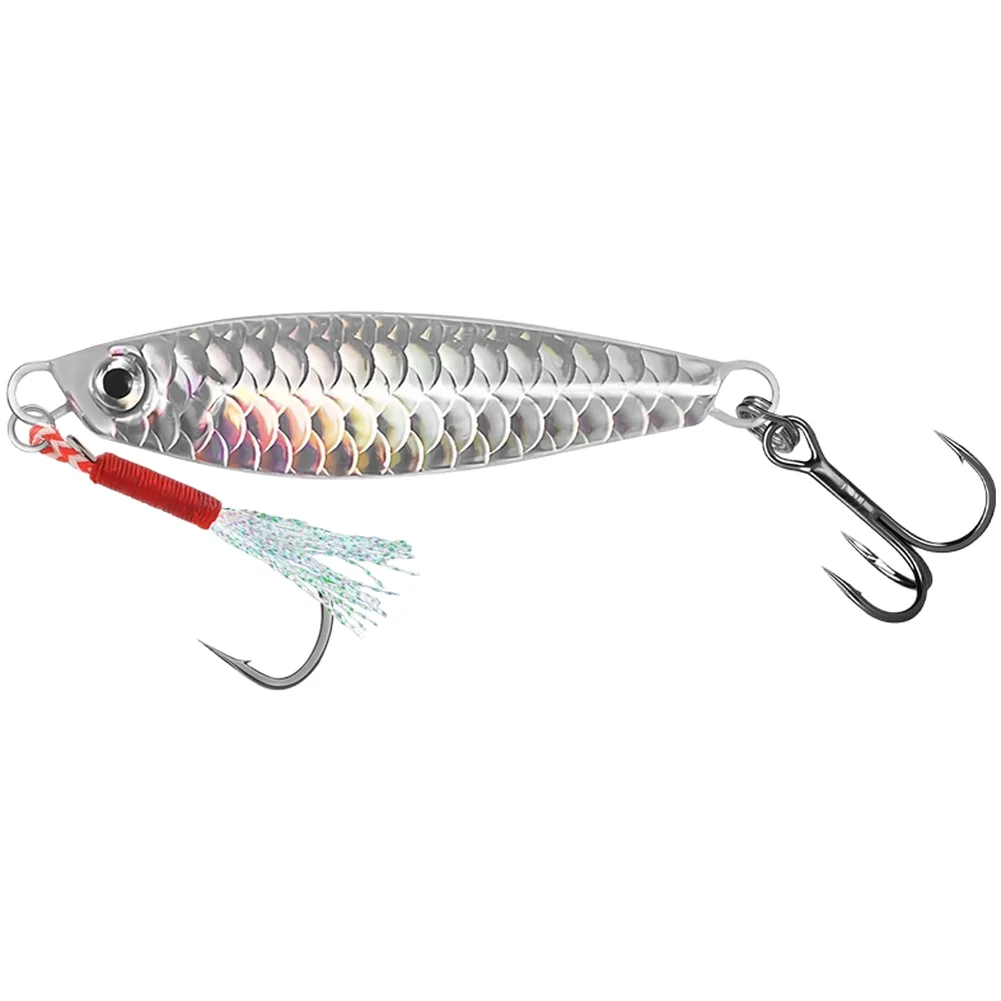 Fishing Lures Pencil Bait Metal Casting Fixture with Dual Hooks and Multi Layer Search Capability for Perch and Pike