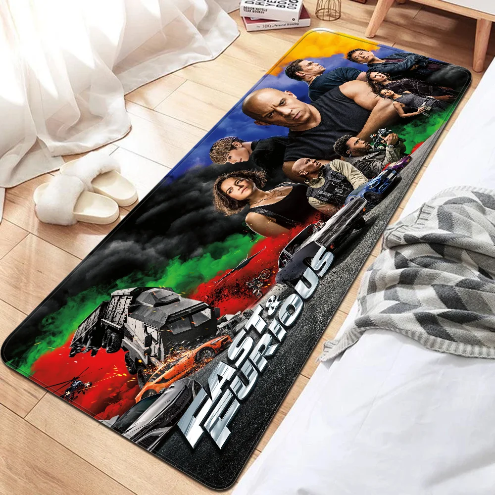 Fast and Furious Moive Door Mat Washable Non-Slip Living Room Sofa Chairs Area Mat Kitchen Doormat Area Rug