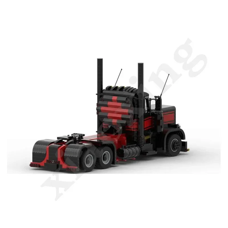 Peterbilt 389 Zware Vrachtwagen Model Moc-32567 Vrachtwagen Bouwstenen Assemblage Bouwsteen Speelgoed Verjaardagscadeaus Kerstcadeaus