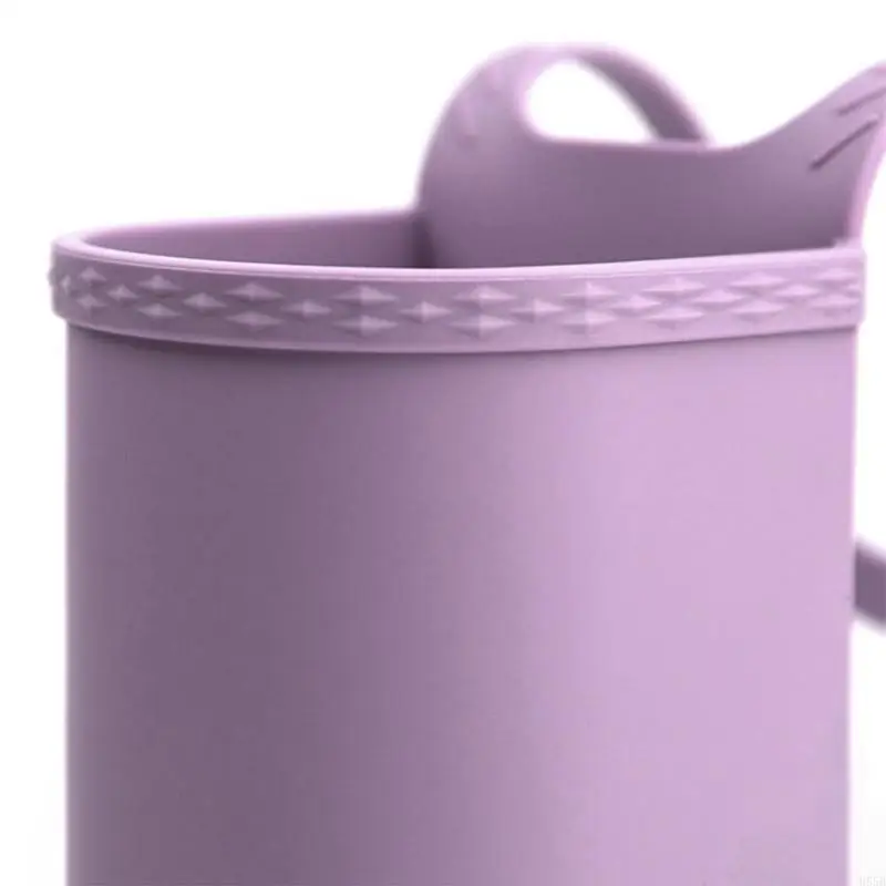 H55B حامل كأس سيليكون مريح للهواتف المحمولة منظم أحمر الشفاه رف مضاد للانزلاق لعربات الأطفال والمطاحن