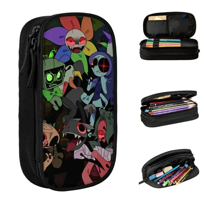 

Game Dandy's World Pencil Cases Pencil Box Pen Holder Kids Large Storage Pencil Bags Students School Zipper Accessories