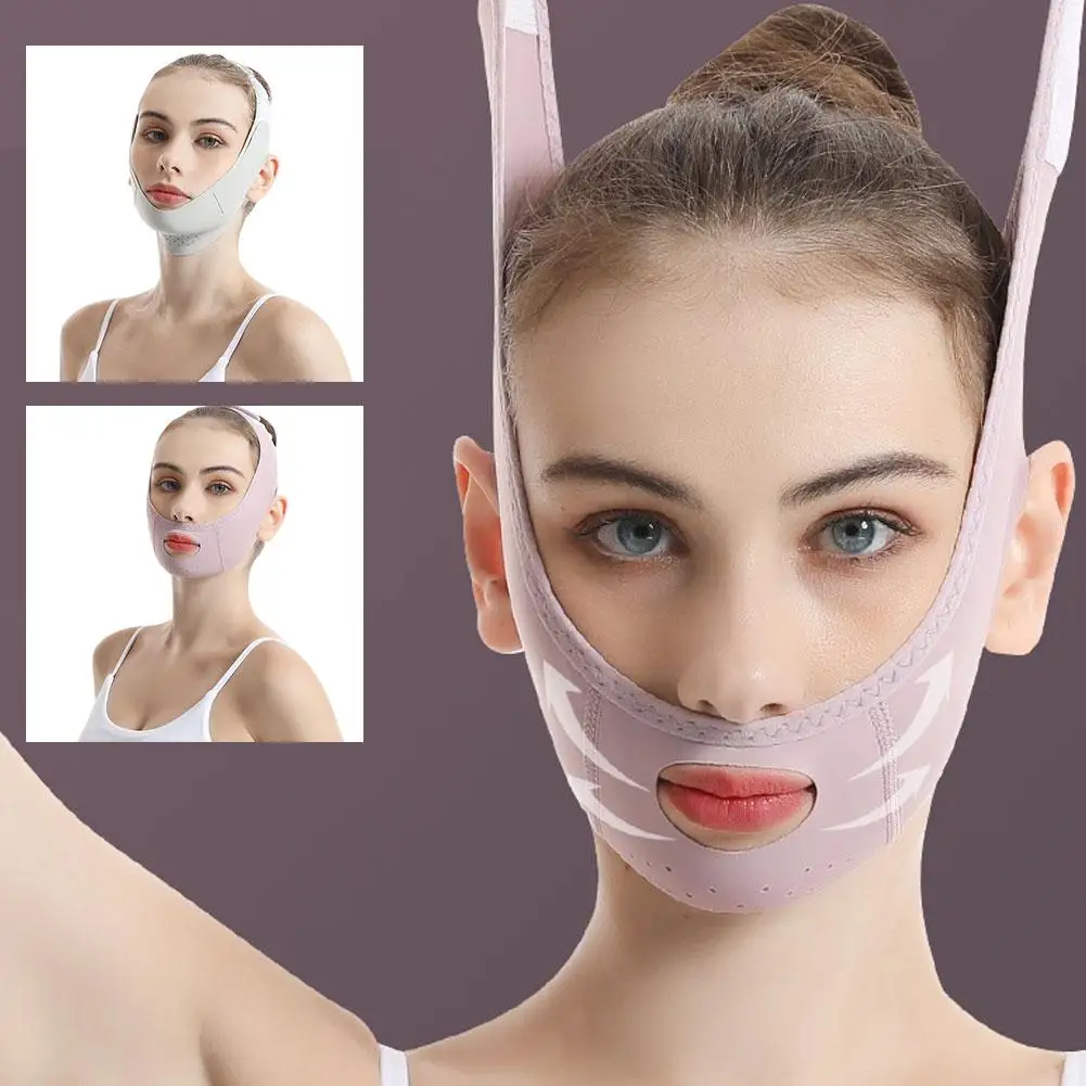 V Line Face Shaper riutilizzabile Face Slimming Bandage Women Chin Tools cura della cintura della pelle massaggio alle guance Face Lift Strap Up Beauty F W0J3