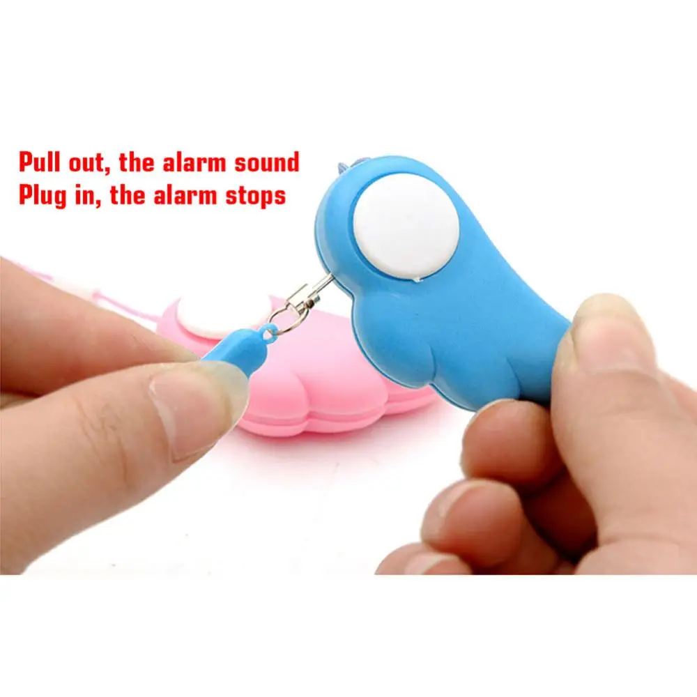 2023 Portable Emergency Personal Security Alarms Self-Defense 130Decibels Safety Key Chain Pedant For Woman Kids Elderly