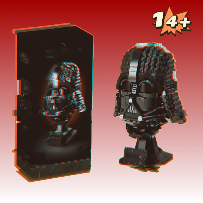 

2026 NEW 834PCS Space Battle Dasveida Helmet Bust Building Blocks Model Bricks DIY Toys Kids Adults Christmas Birthday Gifts