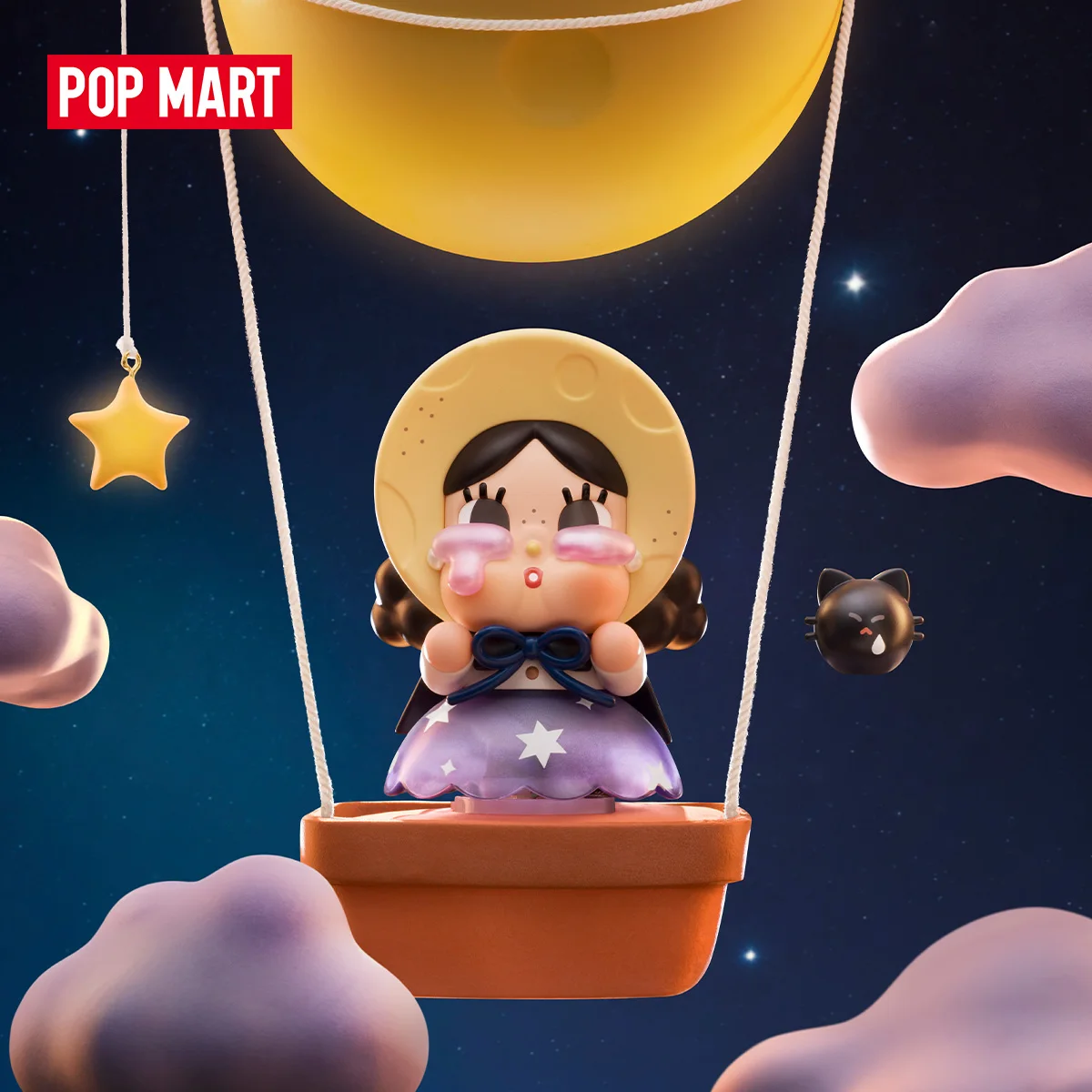 POP MART CRYBABY CRYING TO THE MOON SERIES FIGURES 1 SZT./12 SZT. Blind Box