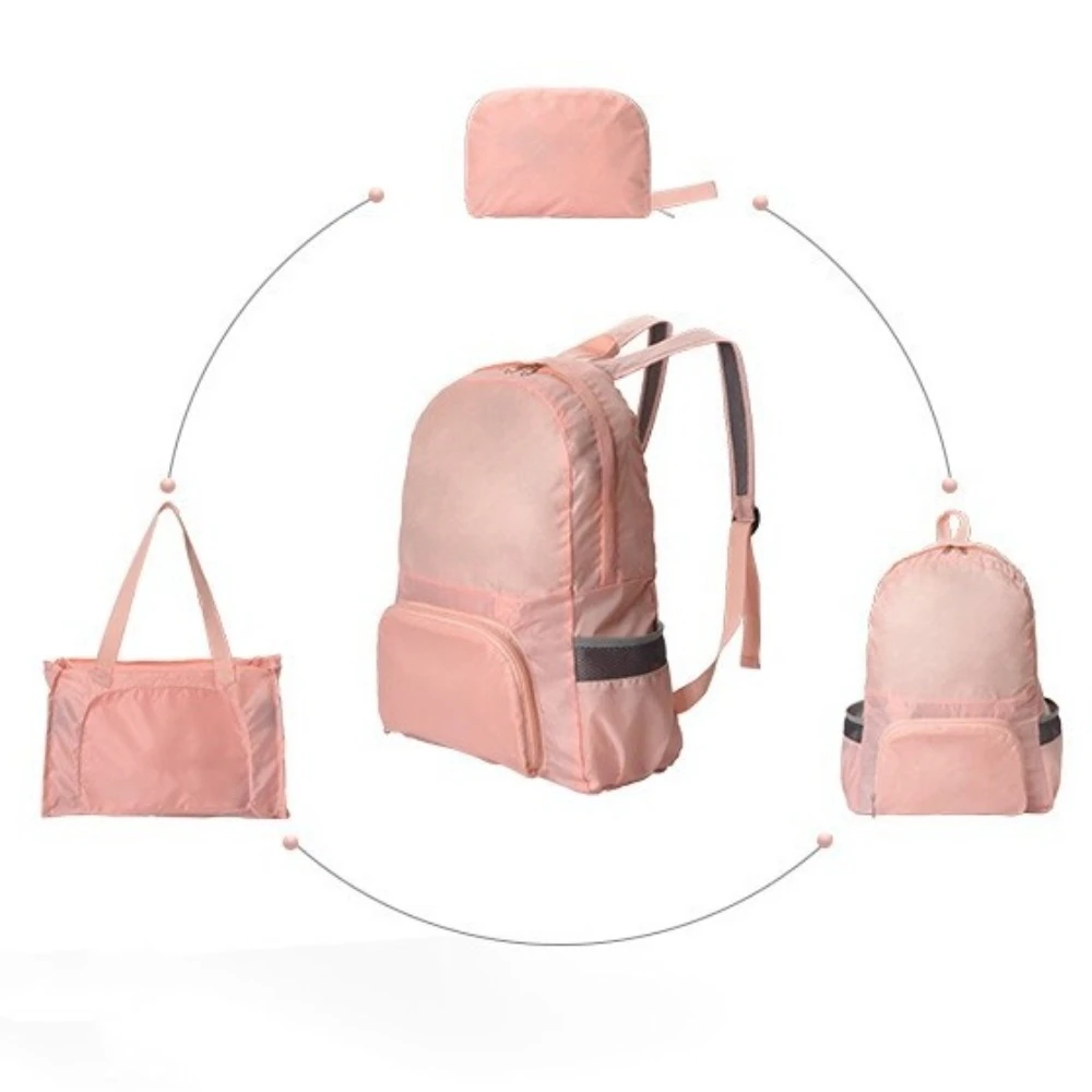 Bolsa de almacenamiento 3 en 1 para deportes, mochila ligera de doble uso, impermeable, plegable, Unisex, para viaje y senderismo