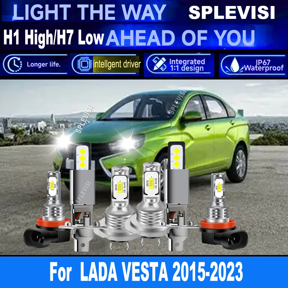 

H1 H7 711 LED 6000K HID White Headlight Foglight - preventing any discomfortFor LADA VESTA 2015 2016 2017 2018 2019 2020-2023