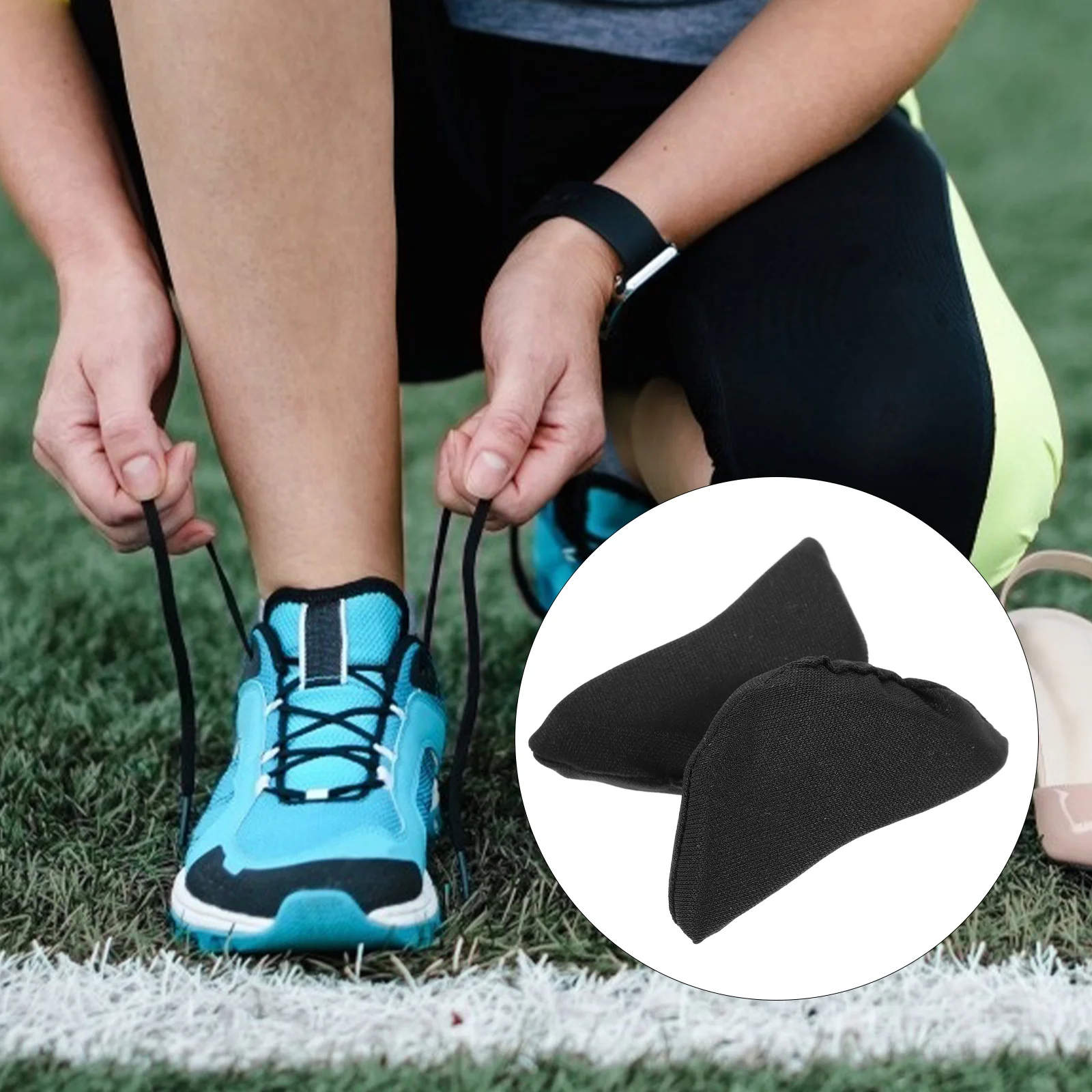 

20pcs Forefoot Sponge Toe Filler Shoe Inserts For Women Comfortable Lightweight Elastic Insoles With Moisture Absorption