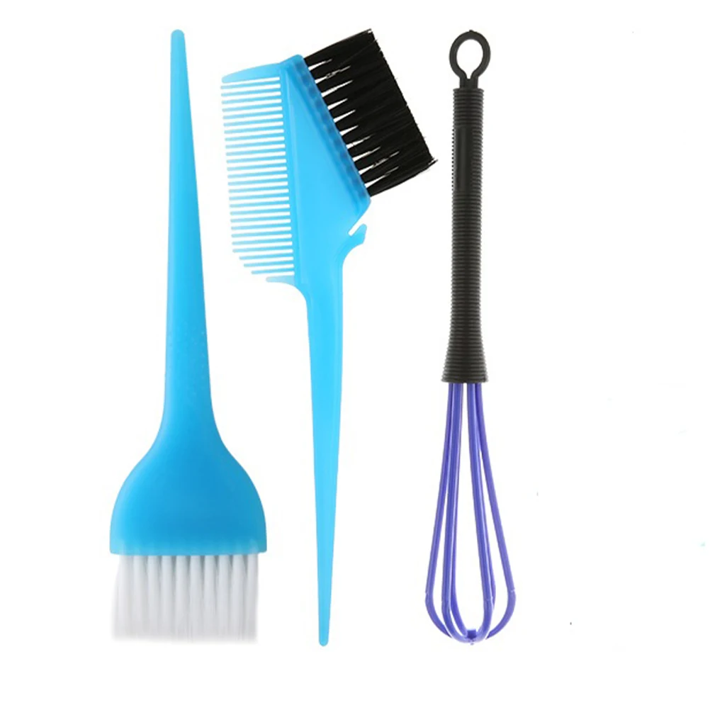 

5pcs Dye Tools Set Professional Hair Coloring Kit Reusable Plastic Bowl With Measurement Mix Brush For Salon Home Use Hair