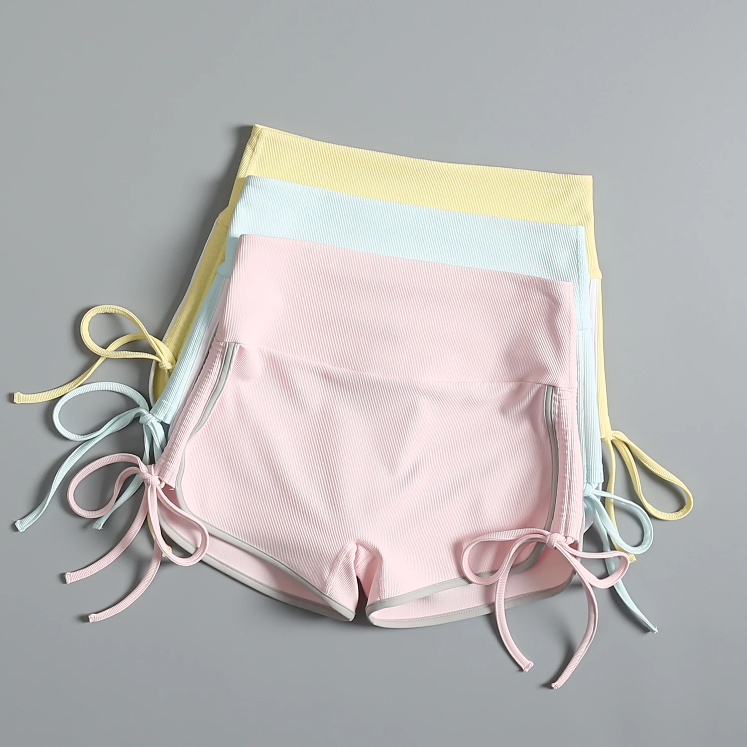 

High-Waist Sports Shorts Women's Summer Slimming Butt-Lifting Yoga Pilates Fitness Running Exercise Three-Quarter Length Pants