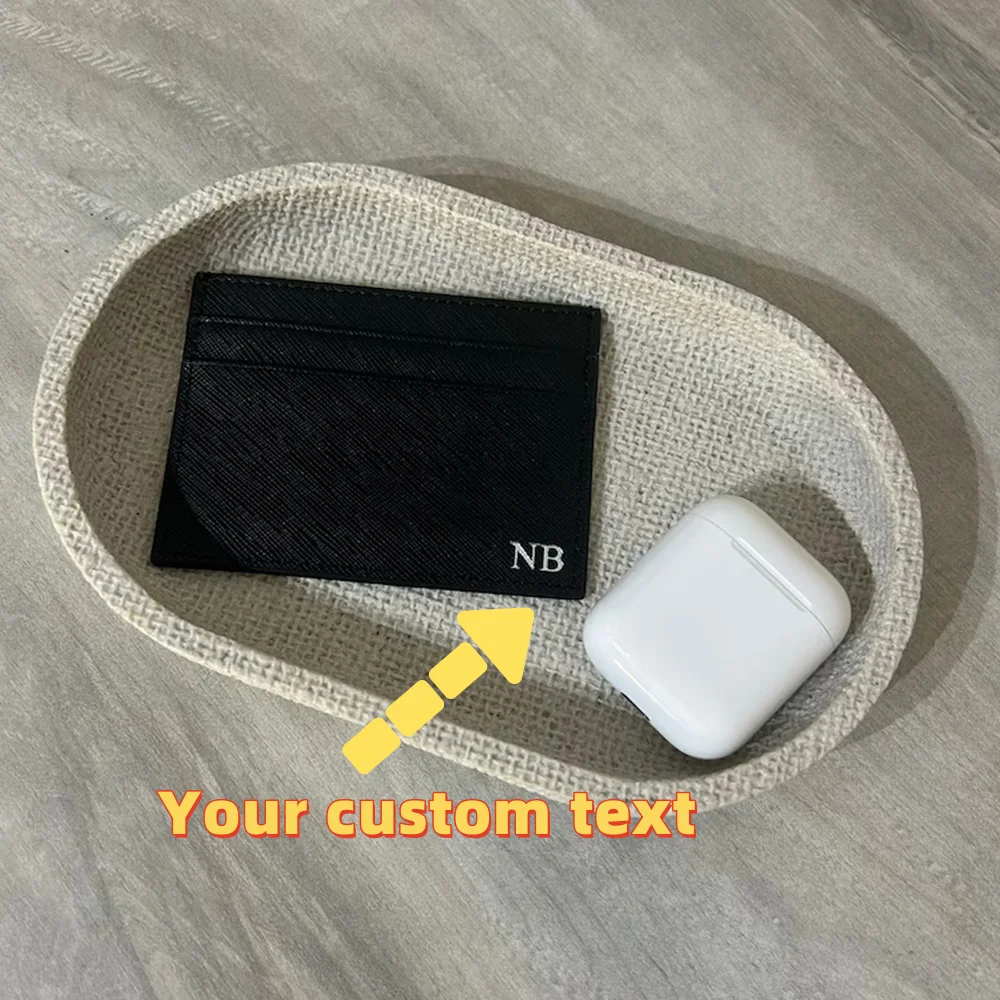 Custom Leather Card Holder Creative high-end Leather ID Card Holder ultra-thin Card Holder Portable