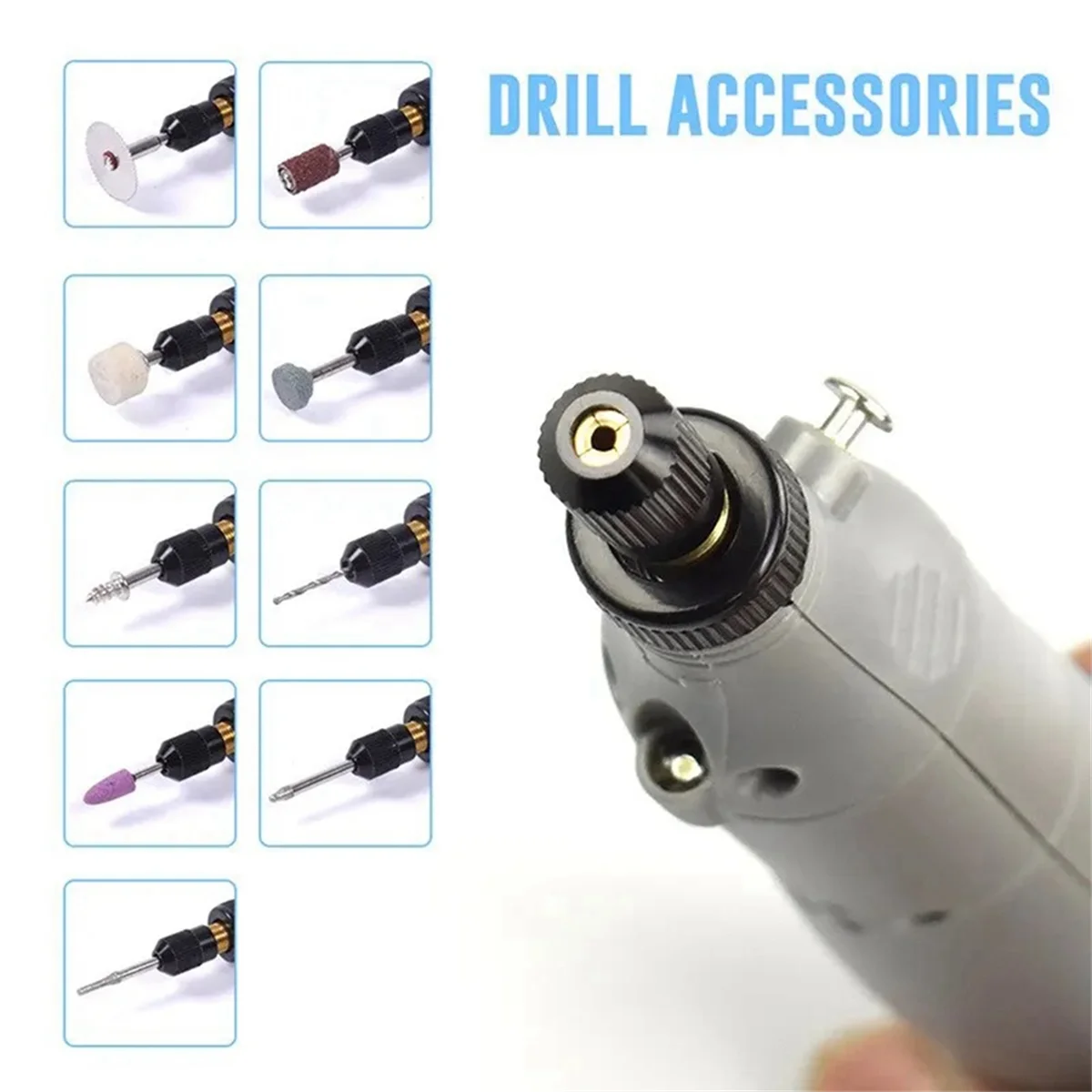 PA-Mini Cordless Rotary Tool Kit, 5-Speed Multi-Purpose 3.7V Power Rotary Tool for Sanding Polishing Drilling DIY