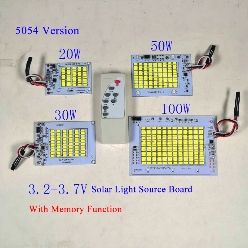 3.2V-3.7V Solar Light Source Board 5054 Spotlights Assembly Accessories Connecting 5.5V-7.5V Photovoltaic Panel 20W 30W 50W 100W