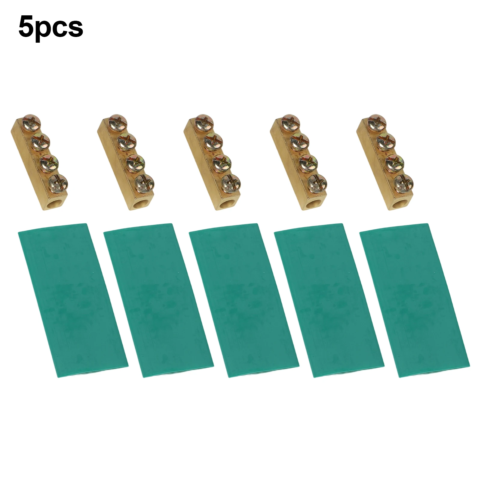 

5 комплектов медных соединительных колодок для надежных электрических соединений при 1000В100А и 1000В120А с изоляционными трубками