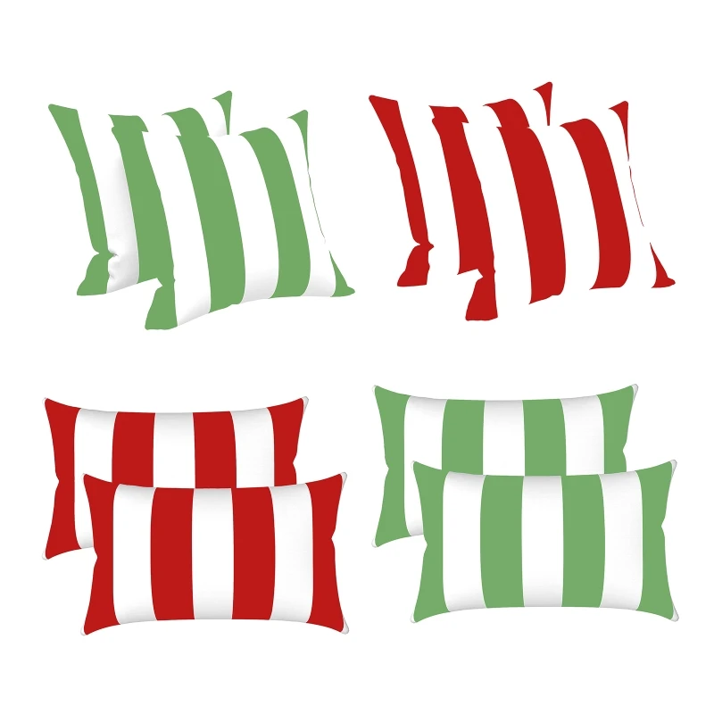 

Outdoor Lumbar Pillow Covers 2pcs/set Double Side Printed Waterproof Cushion Cover for Patio Furniture Garden Gift Dropshipping