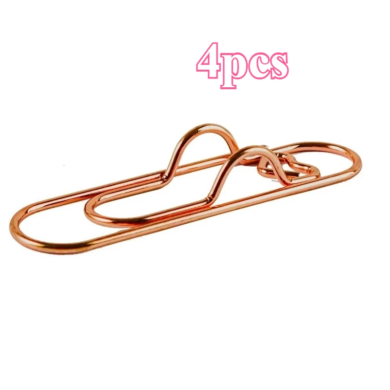 4-multifunctionele penclip, pen, hangende liefde, paperclip, penknop, notebookaccessoires, penclip met vaste stoel