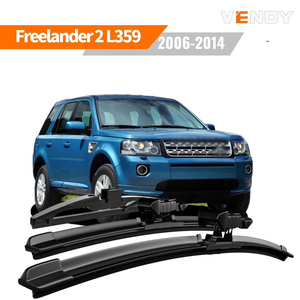 1set Front & Rear Windshield Wiper Blades Windscreen Wipers For Land Rover Freelander 2 2006-2014 Rubber Brushes Car Accessories
