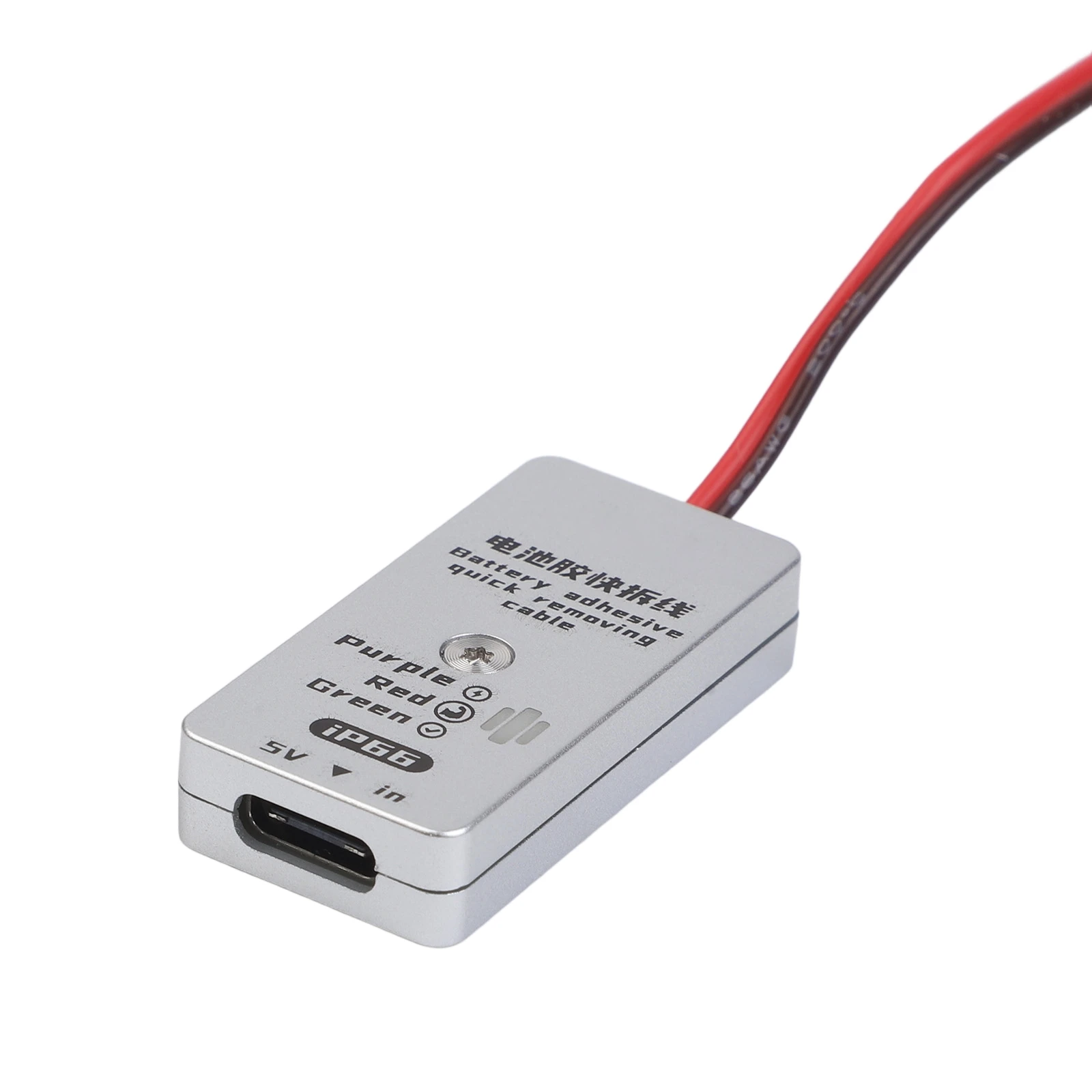 Battery Glue Quick Release Cable IP66 with LED Status Indicator and 5V Input for Safe and Controlled Electrolytic Removal