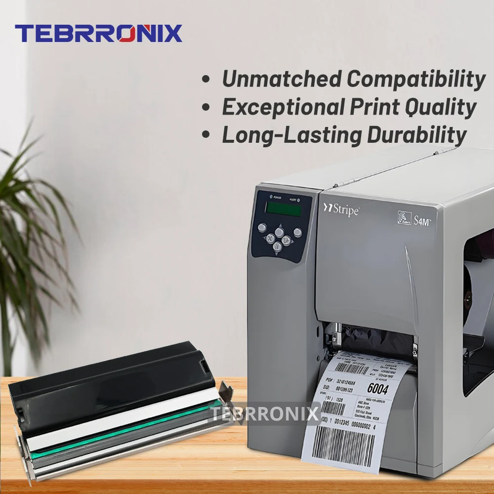 رأس طباعة جديد لطابعة ملصقات الأكواد الشريطية الحرارية زيبرا S4M 203 ديسيبل متوحد الخواص رأس الطباعة G41400M