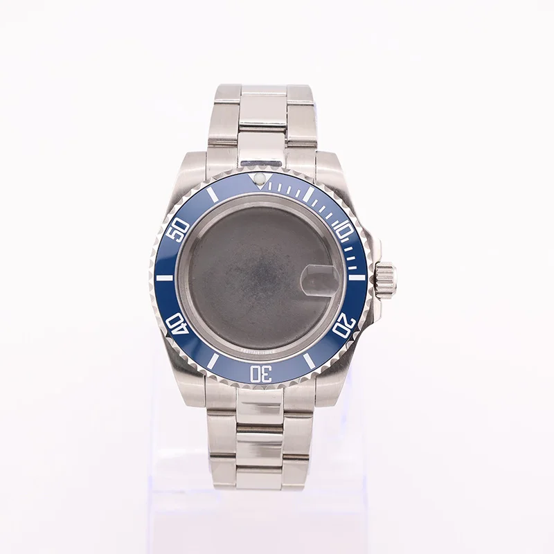 40mm 크리스탈 다이버 시계 Submariner 모델 NH34 NH35 NH36 무브먼트 스테인레스 스틸