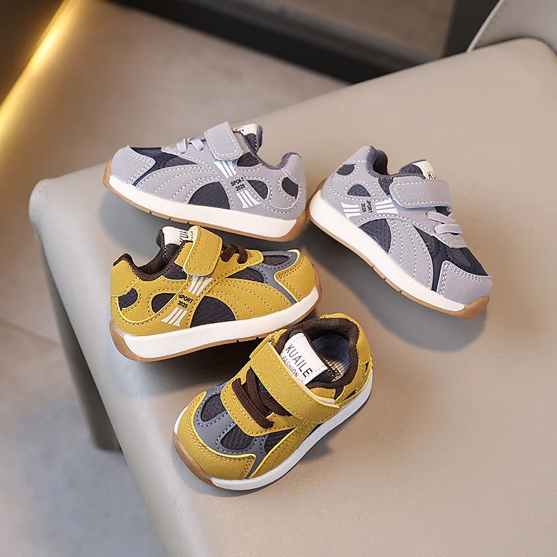 

Fashion Baby Shoes 2025autumn New Kids Sneakers Soft Soled Boys Mesh Shoes Simple Girls Casual Shoe Anti Slip Baby First Walkers