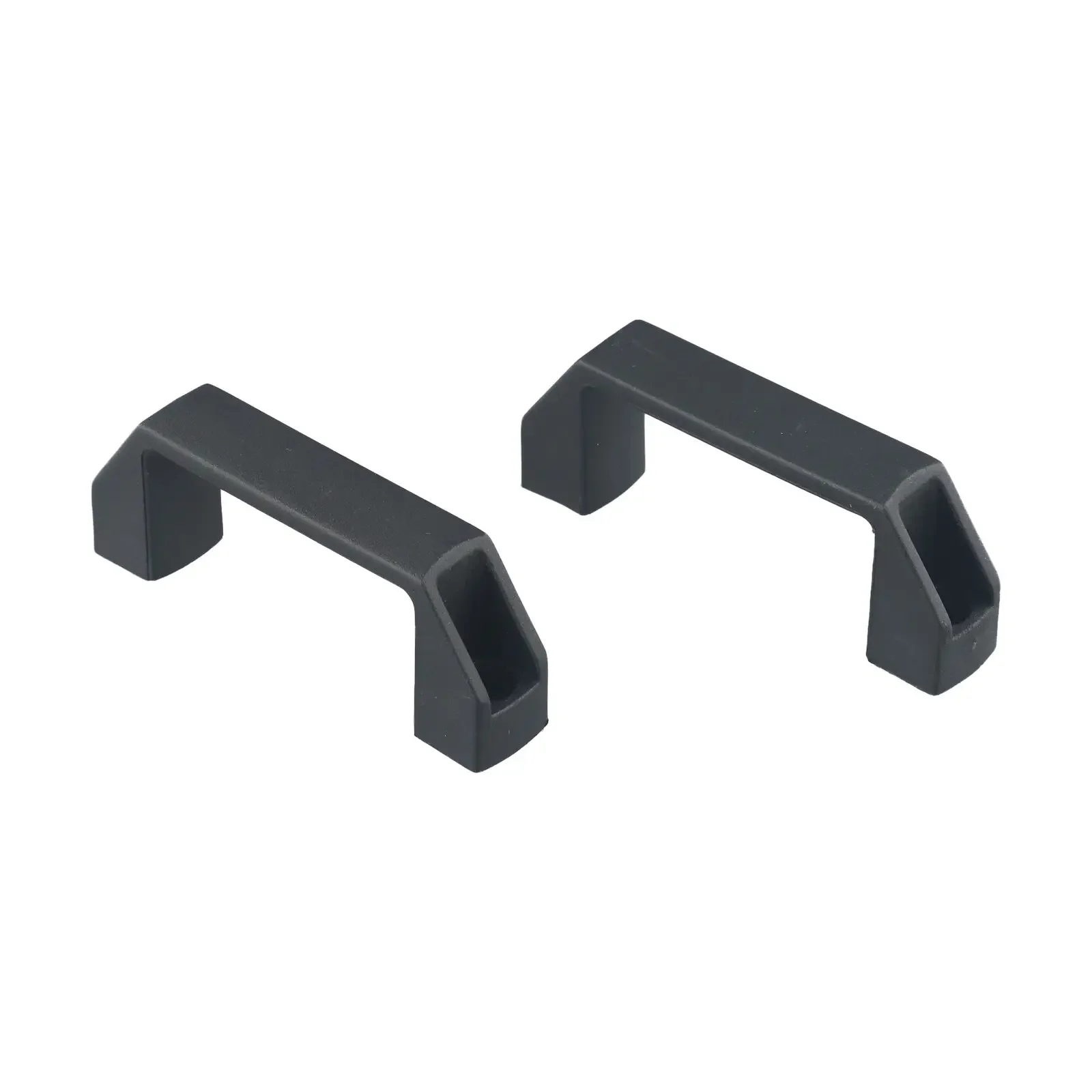 Tiradores de puerta de armario de nailon grueso, manijas industriales de plástico negro para cajones, accesorios de Hardware para muebles, 2 piezas