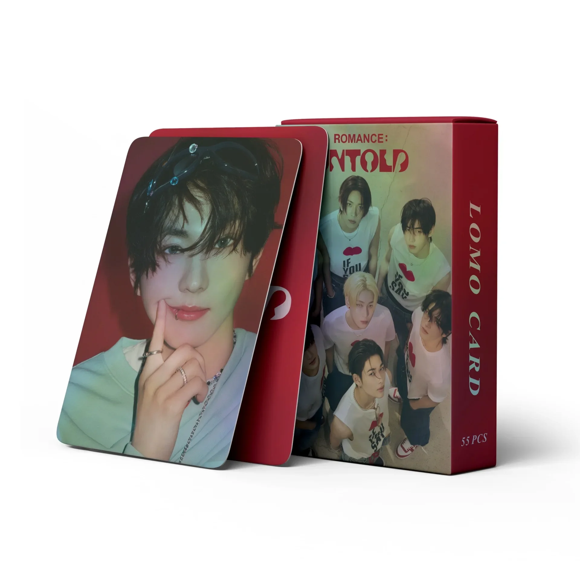 

Kpop 55 шт. новый альбом для мальчиков идол ROMANCE: UNTOLD Lomo карты фотокарточки высокого качества двусторонняя печать открытки коллекция фанатов