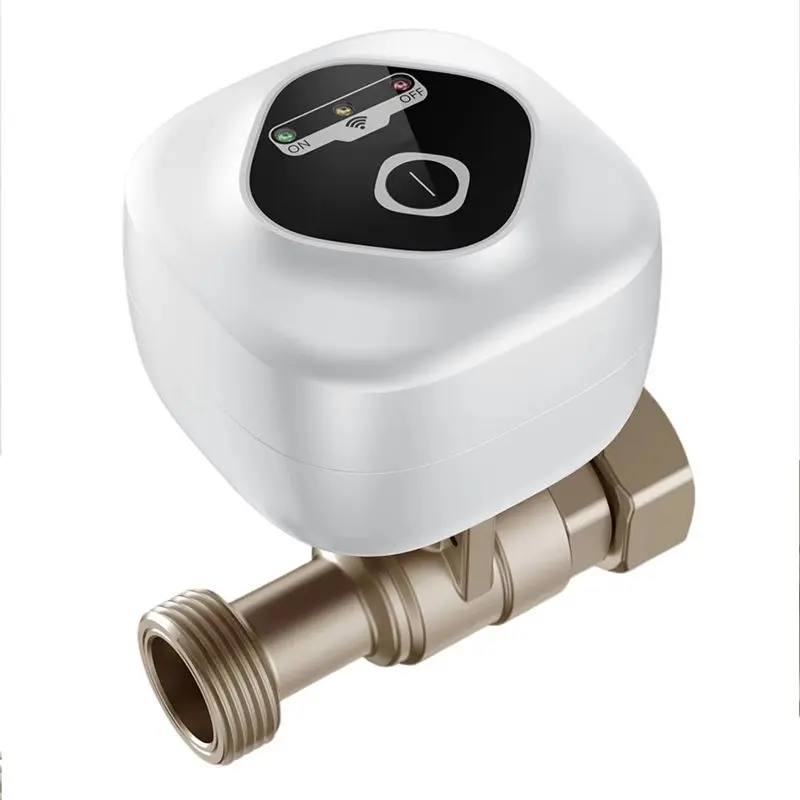 DT17 WiFi Intelligent Ball Valve, Automatic Water Shut-Off Valve with Leak Alarm, APP Control, for Home, EU Plug