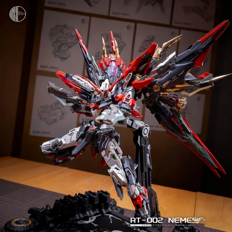 Infinite Dimension 1/100 Nemesis Mecha Assembly Model Kit Action Figure 3-Layer Skeleton With Stand Collectible Toy Boy Gift