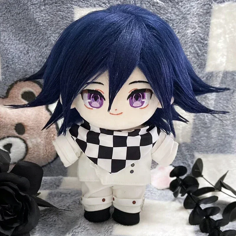 Hot Anime Danganronpa Kokichi Oma Plush Doll Stuffed Toy Plushies Cartoon Change Suit Dress Up Clothing 20cm Xmas Gifts