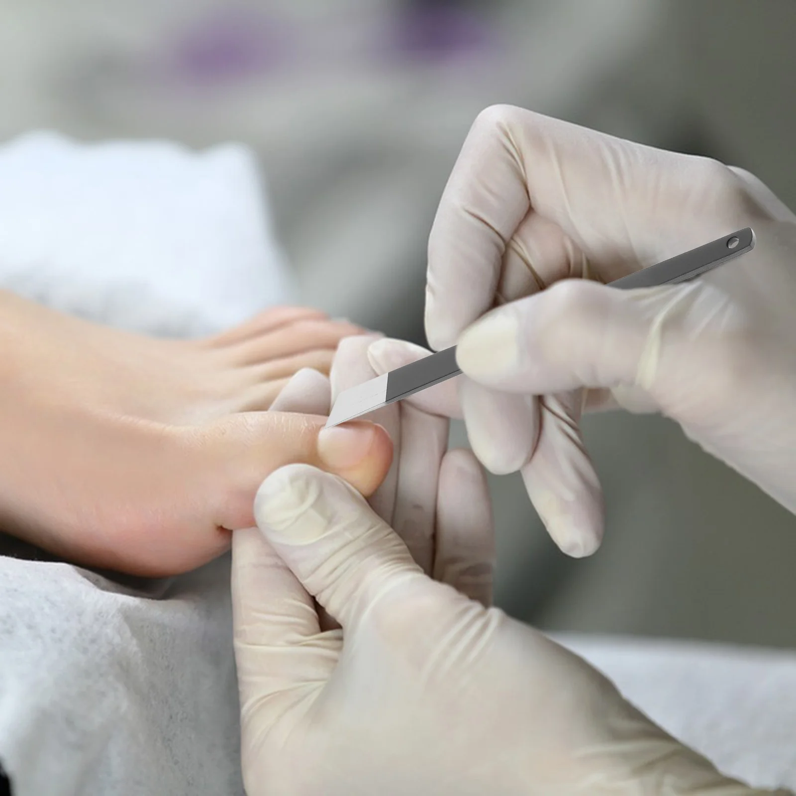 

3Pcs Professional Pedicure Metal Nail Care Kit Cuticle Remover Pusher File Foot Grooming Nail Clipper Set Pedicure Kit