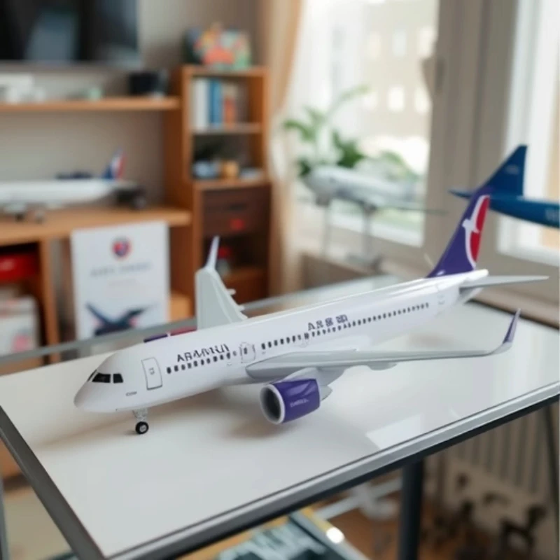 

A320 Macau Air Airlines Scale Aircraft 47cm diecast plane Toys Model with Landing Gear and Lights Resin miniature airplane