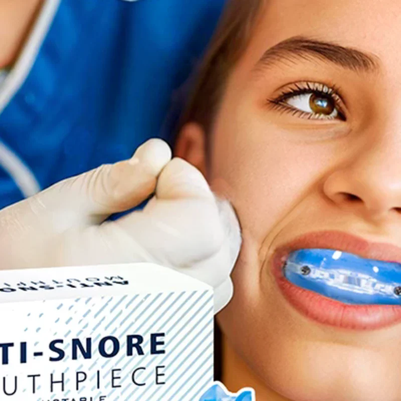 

New High Quality Adjustable Anti Snoring Kit Grinding Mouthpiece Anti Snore Mouth Guard Custom Molding