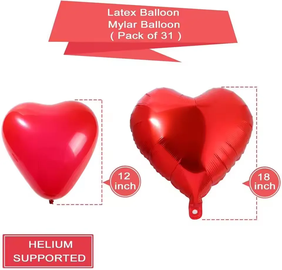 Valentine's Day balloon kit ILOVEYOU Cuddle Bear kit wedding venue decoration supplies